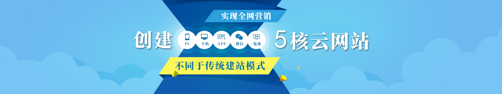 創建五核云網站，浪潮網絡幫助企業開啟移動營銷新時代！
